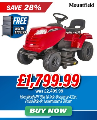 Mountfield MTF 98H-SD Side-Discharge Petrol Ride-On Lawnmower and Tractor 2T0610483/M22