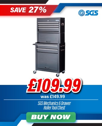 SGS Mechanics 6 Drawer Tool Box Chest & Roller Cabinet