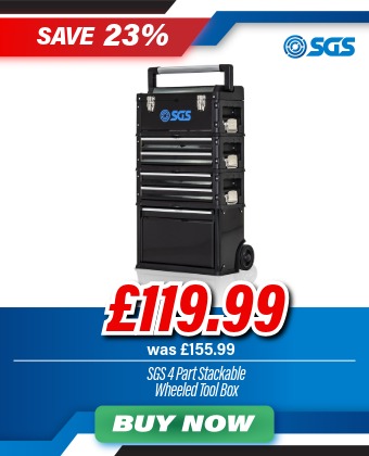 SGS 4 Part Stackable Wheeled Tool Box