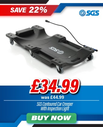 SGS Contoured Car Creeper With Inspection Light