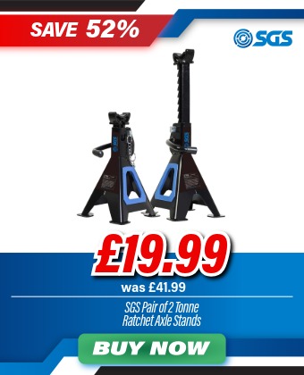 SGS Pair of 2 Tonne Ratchet Axle Stands