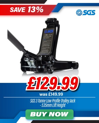 SGS 3 Tonne Low Profile Heavy Duty Garage Trolley Jack