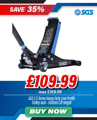 SGS 2.5 Tonne Heavy Duty Low Profile Trolley Jack