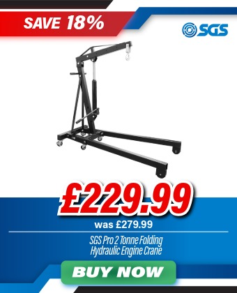 SGS 2 Tonne Folding Hydraulic Engine Crane / Hoist / Lift