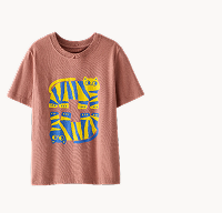 Relaxed Fit Graphic T-Shirt | Jungle Cat on Brown Relaxed Fit Graphic T-Shirt | Jungle Cat on Brown