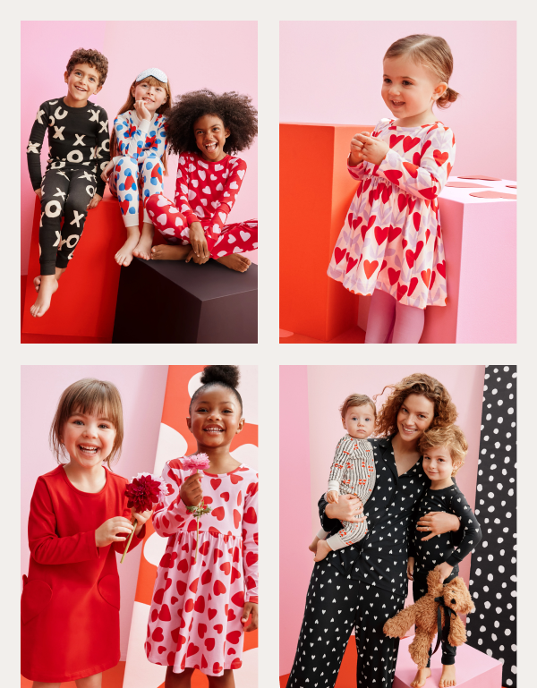 Valentine's Day Styles from dresses to pajamas.
