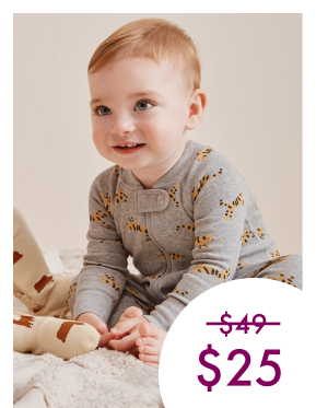 HannaJams™ Sleeper |  Wild Cats on Heather Grey