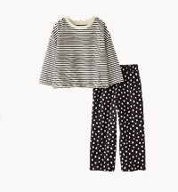 Bracelet Length Top & Wide Leg Pants Set