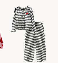 Long Sleeve Pointelle Top & Wide Leg Pants Set