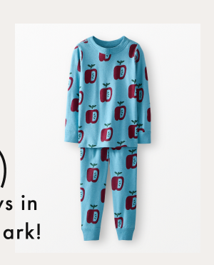 HannaJams™ Pajama Set | Apples on Chalk Blue HannaJams™ Pajama Set | Apples on Chalk Blue