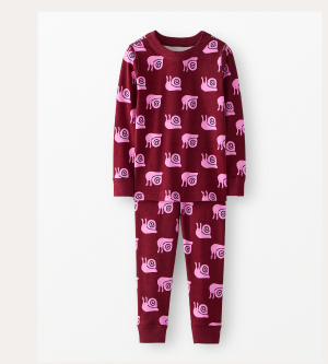 HannaJams™ Pajama Set | Snail on Cherry Lacquer HannaJams™ Pajama Set | Snail on Cherry Lacquer