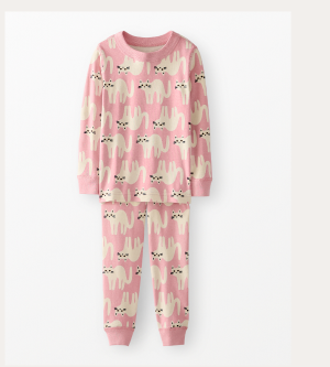 Halloween HannaJams™ Pajama Set | Cats on Powdered Rose Halloween HannaJams™ Pajama Set | Cats on Powdered Rose