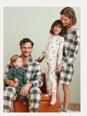 Holiday Plaid Matching Family Pajamas