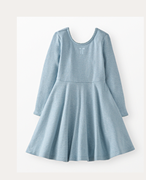 Long Sleeve Sparkle Skater Dress with Pockets | Robin's Egg Blue Long Sleeve Sparkle Skater Dress with Pockets | Robin's Egg Blue