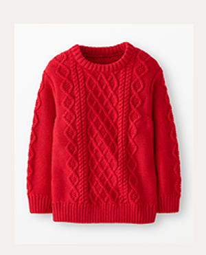 Cable Knit Sweater | Scarlet Red Cable Knit Sweater | Scarlet Red