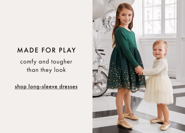 MADE FOR PLAY comfy and tougher than they look | shop long-sleeve dresses MADE FOR PLAY comfy and tougher than they look | shop long-sleeve dresses