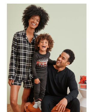 Holiday Fair Isle & Plaid Matching Family Pajamas