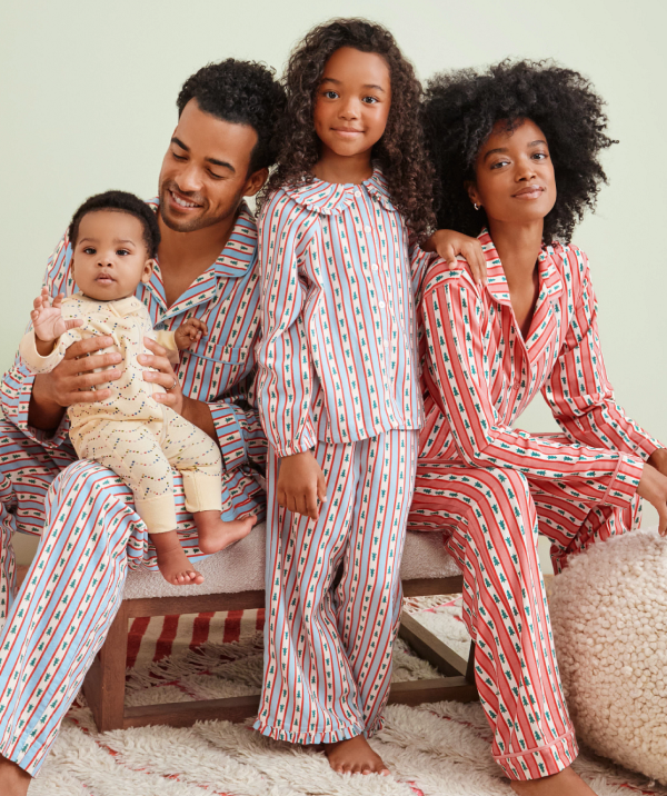 Holiday Tree Ribbons Matching Family Pajamas Holiday Tree Ribbons Matching Family Pajamas