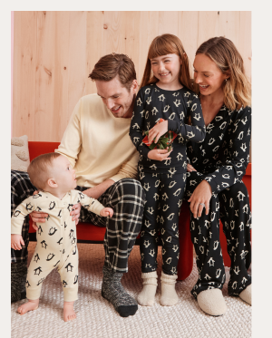 Squeaky the Penguin Matching Family Pajamas Squeaky the Penguin Matching Family Pajamas