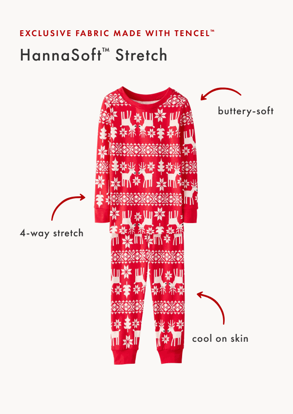 EXCLUSIVE FABRIC MADE WITH TENCEL™ HannaSoft™ Stretch