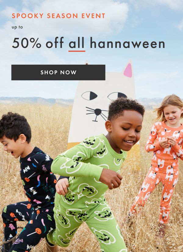 SPOOKY SEASON EVENT | up to 50% off all hannaween | SHOP NOW