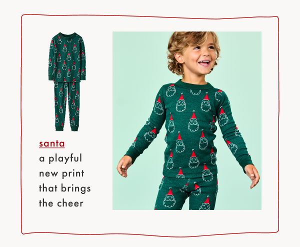 santa
a playful
new print
that brings
the cheer