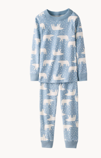 Snowy Polar Bear on North Air Holiday HannaJams™ Pajama Set