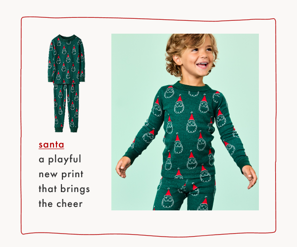 santa
a playful
new print
that brings
the cheer