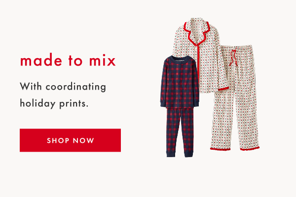 made to mix with coordinating holiday prints | SHOP NOW