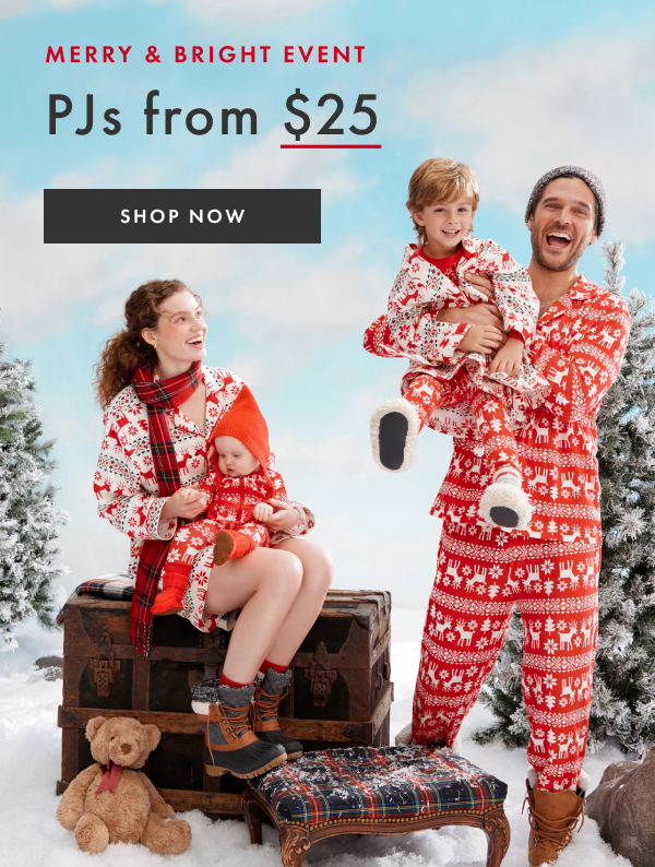 MERRY & BRIGHT EVENT | PJs from $25 | SHOP NOW