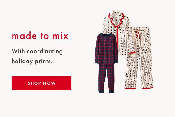 made to mix with coordinating holiday prints | SHOP NOW