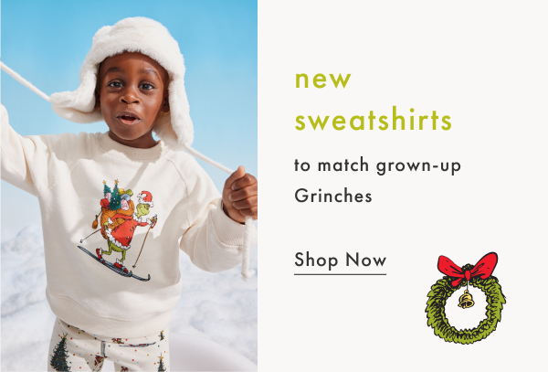 new sweatshirts to match grown-up Grinches | Shop Now