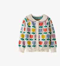 Jacquard Cardigan Sweater