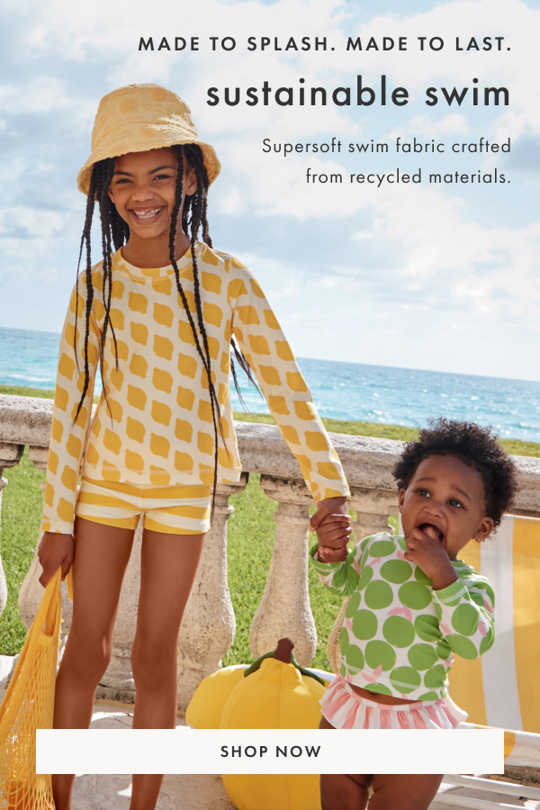 Made to splash. Made to last. sustainable swim | Shop now Made to splash. Made to last. sustainable swim | Shop now