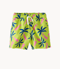 Swim Trunks | Palm Trees on Green