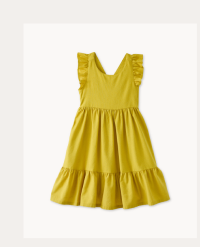 Ruffle Linen Dress