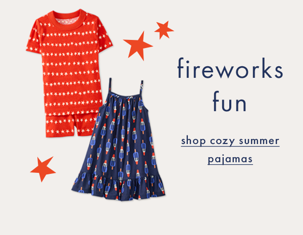 FIREWORKS FUN | shop cozy summer pajamas