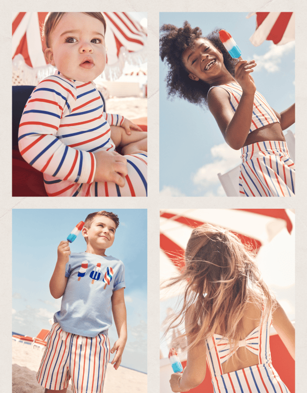 Celebrate summer in new never-fading red, white & blue styles!