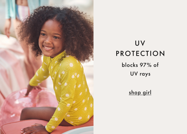 UV PROTECTION blocks 97% of UV rays | shop girl