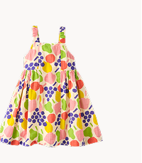 Sleeveless Muslin Dress with Pockets | Fresh Fruit