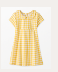 Gingham Collared Dress
