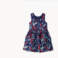 Sleeveless Playground Dress with Pockets | Fireworks