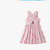 Crossback Skater Dress with Pockets | Mermaids on Pale Peony