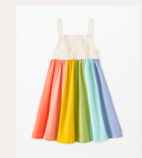 Smocked Paneled Dress
