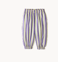 Toddler Balloon Pants | Purple Multi Stripe