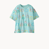 Oversized T-Shirt | Ice Cream Sundaes on Feather Blue
