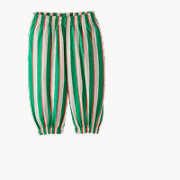 Toddler Balloon Pants | Go Green Multi Stripe