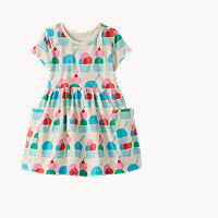 Playground Dress with Pockets | Ice Cream Sundaes on Ecru