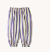 Baby Balloon Pants | Purple Multi Stripe