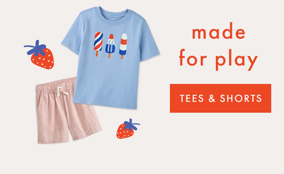 made for play | TEES & SHORTS